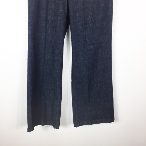 Nine West Chicago Dark Wash Wide Leg Flare Jeans - Picture 4 of 6